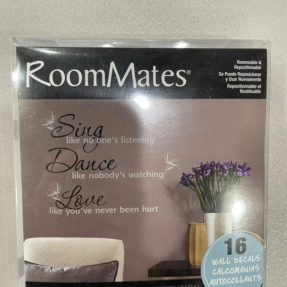 NWT Roommates Decals for Room Wall 16 Self-Adhesive Reuseable Wall Decals - Picture 2 of 4